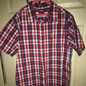 R/W/B Wrangler Button Down. Boys XXL